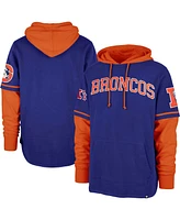 '47 Brand Men's Royal Denver Broncos Shortstop Pullover Hoodie