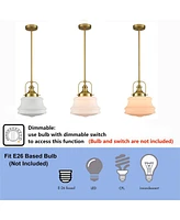 Moose Industrial Pendant Light Fixtures Gold Schoolhouse Hanging Adjustable Light for Kitchen Island