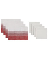 Avanti Ombre Ivy Polyester 8 Piece Placemats/Napkins Set