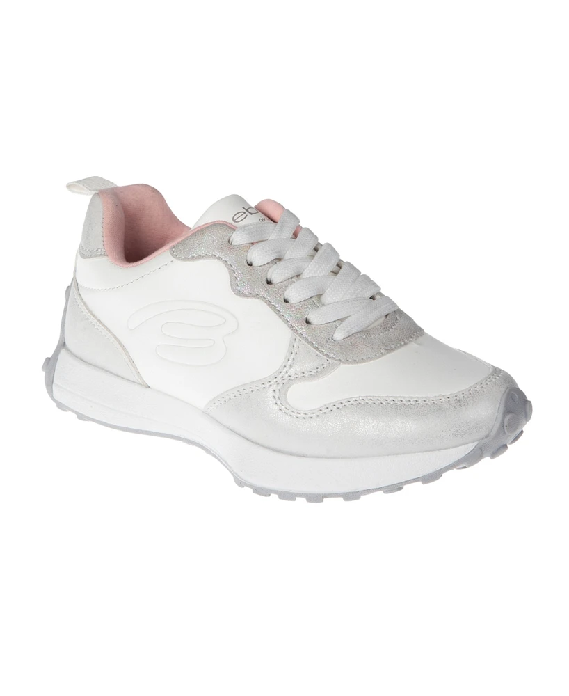 Bebe Little and Big Girls Emboss Scripts Jogger Sneaker