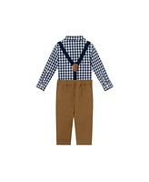 Andy & Evan Baby Boys Gingham Buttondown and Pants Set