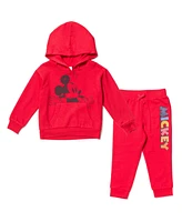 Disney Baby Boys Mickey Mouse Fleece Pullover Hoodie and Jogger Pants Set to