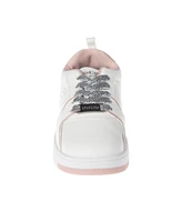 Bebe Little and Big Girls Court Low Top Emboss Script "B" Sneaker