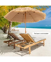 Skonyon 8 Feet Patio Thatched Tiki Umbrella Hawaiian Hula Beach Umbrella
