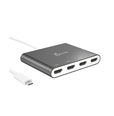 j5create JCA366 Usb Type-c To 4 Port Hdmi Multi-Monitor Adapter