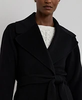 Lauren Ralph Women's Double-Faced Wool-Blend Wrap Coat