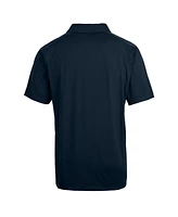 Cutter & Buck Men's Navy Cleveland Guardians Prospect Textured Stretch Polo