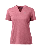 Cutter & Buck Women's Crimson Alabama Tide Forge Blade V-Neck Top