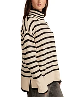 Lucky Brand Women's Mock Neck Long-Sleeve Tunic Sweater