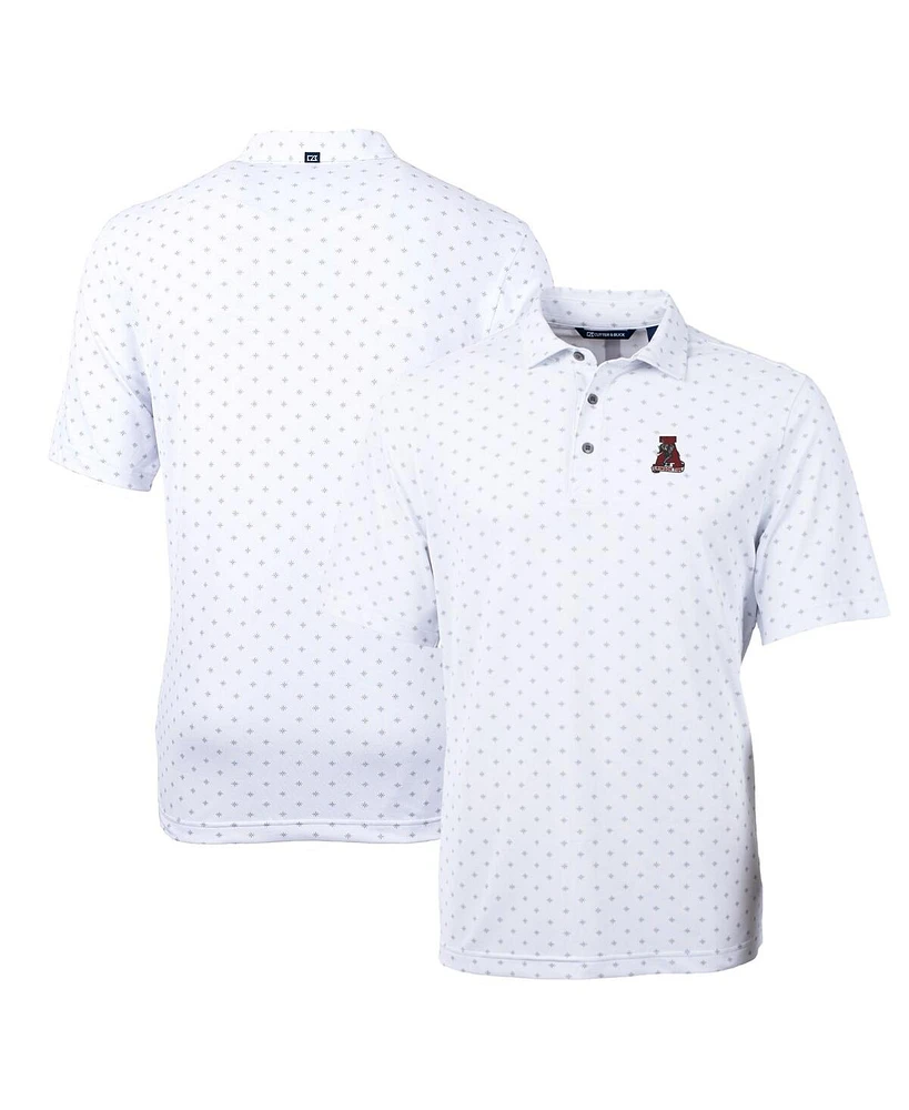 Cutter & Buck Men's White Alabama Crimson Tide Virtue Eco Pique Tile Polo