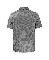 Cutter & Buck Men's Black/White Florida State Seminoles Forge Eco Double Stripe Stretch Polo