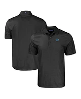 Cutter & Buck Men's Black Florida Gators Pike Eco Tonal Geo Print Stretch Polo