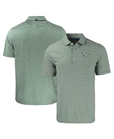 Cutter & Buck Men's Midnight Green/White Philadelphia Eagles Throwback Forge Eco Double Stripe Stretch Polo