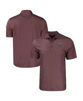 Cutter & Buck Men's Maroon Texas A&M Aggies Pike Eco Tonal Geo Print Stretch Polo