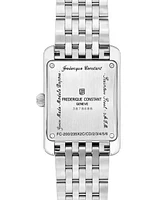 Frederique Constant Women's Swiss Carree Small Seconds Stainless Steel Bracelet Watch 25mm