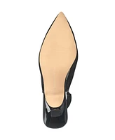 French Connection Women's Flared Mesh Pumps