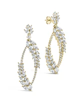 Sterling Forever Gail Statement Cubic Zirconia Drop Earrings