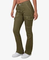 True Religion Women's Bootcut Cargo Pants