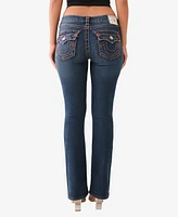 True Religion Women's Becca Bootcut Super T Flap Jean