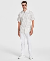 Alfani Men's Printed Short-Sleeve Shirt