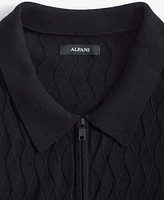 Alfani Men's Textured Polo Sweater, Created for Macy's