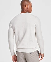 Alfani Men's Herringbone Crewneck Sweater, Created for Macy's