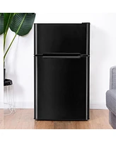 Sugift 3.2 cu ft Compact Stainless Steel Refrigerator