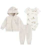 Huggies Baby Boys Short Sleeves Bodysuit, Jacket and Pants 3-Piece Set