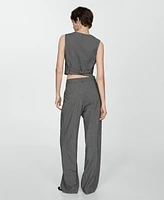 Mango Women's Pinstripe Suit Pants