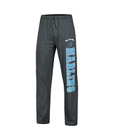 Concepts Sport Men's Charcoal/Black Miami Marlins Meter T-Shirt Pants Sleep Set