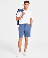 Michael Kors Men's Athletic-Fit Stretch Textured Logo 9" Shorts