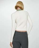 Mango Women's Zip Neck Jumper