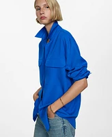 Mango Women's Pocket Detail Lyocell Shirt