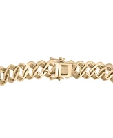 Men's Diamond Curb Link Bracelet (1 ct. t.w.) Sterling Silver