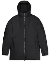 Rains Men's Lohja Long-Line Insulated Hooded Jacket