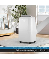 Costway Ashrae 1,0000 Btu Portable Air Conditioner Air Cooler w/Remote Control