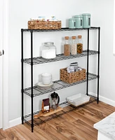 Honey Can Do 4-Tier Slim Profile Wide Shelving Unit