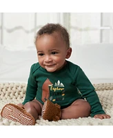Gerber Baby Boys Long Sleeve Onesies Bodysuits, 6-Pack