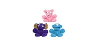 Mighty Mighty- Microfiber Ball Jr Elephant, Monster & Pig-Combo Pack. Durable Dog Toys