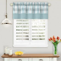 Kate Aurora Modern Farmhouse Buffalo Plaid Checkered Rod Pocket Window Valance Curtain