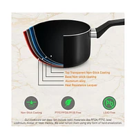 NutriChef Kitchenware Pots & Pans - Stylish Kitchen Cookware Set