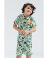 Jurassic Park Boys T-Rex Polo Shirt and Shorts to