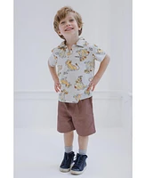 Disney Toddler Boys Mickey Mouse Lion King Simba Polo Shirt and Shorts to