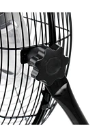 Vie Air 14 Inch Twin Pack Industrial High Velocity Heavy Duty Metal Floor Fan with 3 Speed Settings