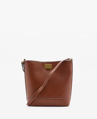 Mango Women's Padlock Detail Shopper Bag