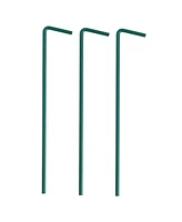 Skonyon Outdoor Garden Green Pedestal Bird Bath Feeder