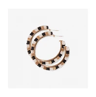 Nora Luxe Beaded Hoop Earrings