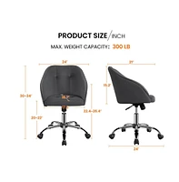 Yaheetech Modern Desk Chair Computer for Home Office