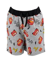 Disney Boys Mickey Mouse Lion King Pixar Cars Toy Story French Terry T-Shirt and Shorts Outfit Set to