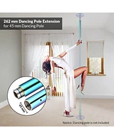 Yescom mm Chrome Dancing Pole Extension for 45 mm Professional Pole Fitness Spinning Pole Accessories